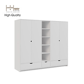 Mua  Happy Home Furniture  CIRCLE  Tủ quần áo 4 cửa mở  200cm x 56cm x 176cm ( DxRxC)  TCM_073