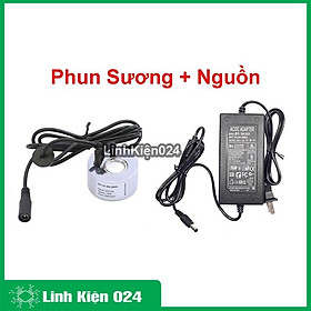 Combo Phun Sương GT18 Không Led và Nguồn Điều Chỉnh Điện Áp 9-24V 1A ( Điều chỉnh lượng sương )