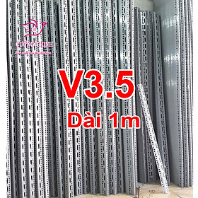 Mua SẮT V LỖ (V3.5 dài 1m  dày 1 6mm) - Lắp ráp kệ sắt đa năng