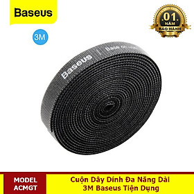 Mua Dây Velcro (dán/ xé) dùng cố định cáp Baseus Rainbow Circle Velcro Straps ( Reusable Cable Tie Fastening Tape Wire Organizer ) - Hàng Chính Hãng Baseus