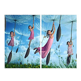Mua Bộ 2 Tranh Trang Trí  Bay Theo Bồ Công Anh  - W467