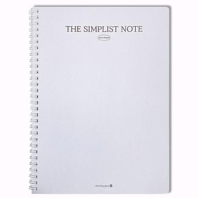 Sổ Lò Xo The Simple Note - Kẻ Ngang - Giấy Kháng Khuẩn - Morning Glory 11111-21948 - Màu Xám