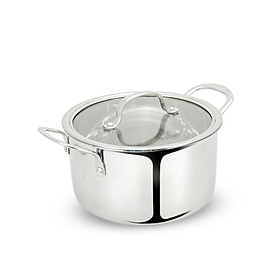 Bộ 3 nồi và chảo inox 3 lớp liền khối Kalpen Kampfer KF2 bảo hành 30 năm - Bán lẻ từng nồi