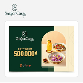 Phiếu Quà Tặng Saigon Casa Café 500K