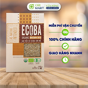 Gạo Lứt Trắng Hữu Cơ ECOBA Kim Mễ Thơm Ngon Mềm Dẻo Tốt Cho Sức Khoẻ Túi