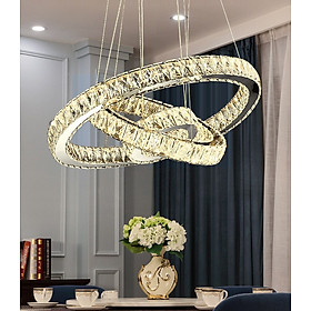 Đèn thả MONSKY HNAS pha lê cao cấp trang trí phòng ăn, phòng khách sang trọng (20-40-60cm).