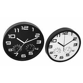 Mua Đồng Hồ Treo Tường JYSK Sejer Nhựa Đen  Trắng Đường Kính 25 x 4cm