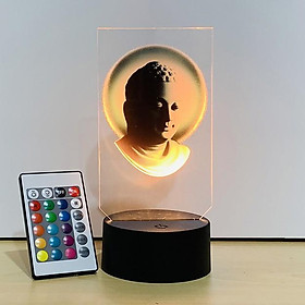 Mua Bộ đèn Led mica in hình Phật  adida  tranh phật thờ adida trên xe hơi nhiều màu