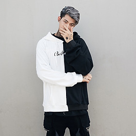 Áo Hoodie Trùm Đầu Áo Vải Nỉ Thời Trang In Mặt Cười Cho Nam – Đen Trắng