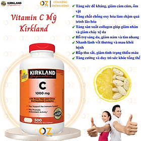 Vitamin C Kirkland Signature Mỹ Tăng cường sức đề kháng, Sáng da, làm chậm quá trình lão hóa, nhanh lành vết thương - OZ Slim Store