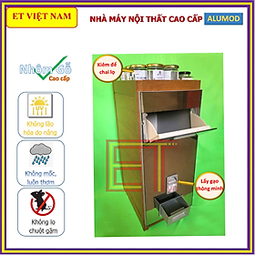 Mua Thùng gạo - đa năng  thông minh  cao cấp ALUMODE chất liệu nhôm gỗ không sợ chuột gặm  không mục  không lão hóa  bền đẹp theo thời gian