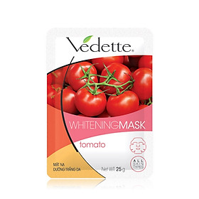 Mặt Nạ Giấy Dưỡng Trắng Da Vedette Cà Chua 25g/22ml
