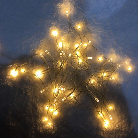 Dây đèn led 5m ánh sáng vàng trang trí giáng sinh năm mới