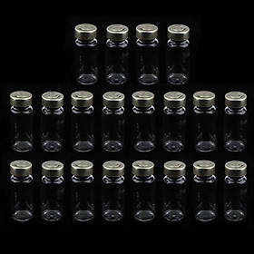20Pcs Empty Sterile Glass Sealed Serum Vials Bottles Liquid Containers Transparent
