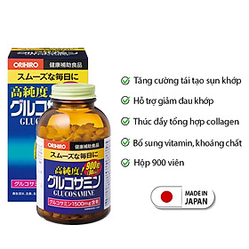 Viên uống bổ xương khớp Glucosamine Orihiro 900 viên tăng cường tái tạo sụn khớp bổ sung vitamin và khoáng chất cho cơ thể JN-OR-GLU01