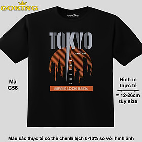 TOKYO, mã G56. Áo thun đẹp cho cả gia đình. Áo phông hàng hiệu Goking, công nghệ in Nhật Bản siêu nét. Form unisex cho nam nữ, trẻ em, bé trai gái. Quà tặng ý nghĩa