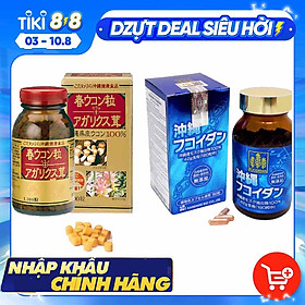 Combo Viên Uống Okinawa Fucoidan Và Tinh Chất Nghệ Mùa Xuân Và Nấm Agaricus Của Kanehide Bio Nhật Bản, Hỗ Trợ Phòng Ung Thư, Ức Chế Sự Phát Triển Tế Bào, Tăng Hệ Miễn Dịch Cho Cơ Thể