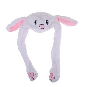 Children Kids Girls Earmuff Scarf Hat Cute Inflatable Novelty Rabbit Ear Cap
