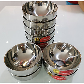 Mua BỘ 10 CHÉN INOX CÁCH NHIET KIM CƯƠNG 11CM