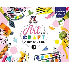 Hình ảnh Art and Craft Activity Book B for 3-4 Year old kids with free craft material