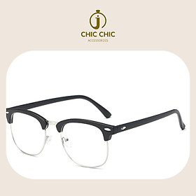 Mắt Kính Mát Nam Nữ Gọng Vuông Chống Tia UV Thời Trang Hàn Quốc| Mắt Kính Chic Chic D40