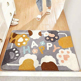 Thảm Lau Chân 3D Hình Họa Tiết Cute, Chống Trơn Trượt, Siêu Thẩm Nước 40x60cm - HÀNG CHÍNH HÃNG MINIIN