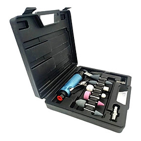 Heavy Duty 1/4" Mini Air Die Grinder Kit and Storage Case for Edge Smoothing