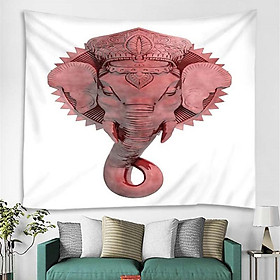 3D Animal Wall Decor Tapestry Hanging Backdrop for Bedroom Living Room Dorm - Pink Elephant , Pink Elephant 