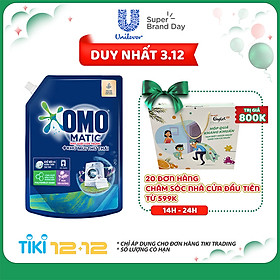 Túi Nước Giặt Omo Matic Cửa Trước Khử Mùi Thư Thái