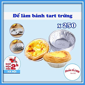 Mua Set 250 đế bạc làm bánh tart trứng dùng 1 lần tiện lợi - Bát đựng gia vị  nước chấm dùng 1 lần 01459