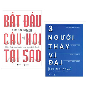 Combo Sách Kỹ Năng Sống Hay: Ba Người Thầy Vĩ Đại + Bắt Đầu Với Câu Hỏi Tại Sao? - Tặng Kèm Bookmark Green Life