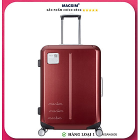 Vali cao cấp Macsim Aksen hàng loại 1 MSAK6605 màu xanh-đỏ (size 28 inch)