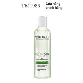 Toner làm sạch dành cho da dầu mụn Dermedic Normacne Cleansing And Regulating Skin Toner 200ml