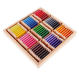 Montessori Sensorial Vật Liệu Học Màu Hộp đồ Chơi Giáo Dục Trẻ Em