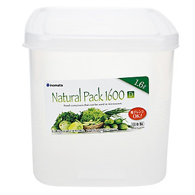 Hộp thực phẩm vuông 1600ml Inomata - Hàng Nội Địa Nhật