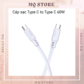 Mua Cáp sạc Kaku PD 60W Type-C to Type-C  truyền dữ liệu  dây cao su PVC chống rối  đô dài 1m ( hàng chính hãng)