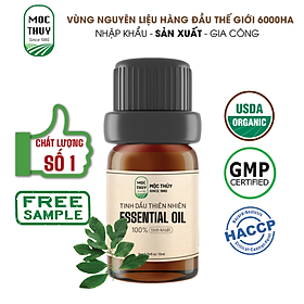 Tinh Dầu Xá Xị Nguyên Chất Hữu Cơ MỘC THỦY 100ML - Sarsi Essential Oil - Khử Mùi Xông Thơm Phòng, Thư Giãn - Đạt chuẩn chất lượng kiểm định - 10ml