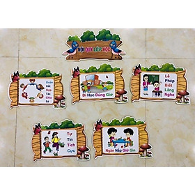 Mua Nội quy lớp học - tranh decan bồi xốp trang trí mầm non