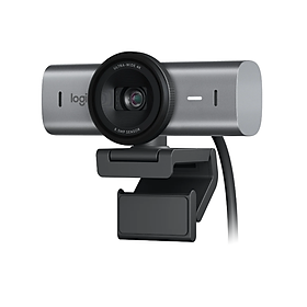 Webcam Logitech MX BRIO 4K ULTRA HD Đen/Xám - Hàng Chính Hãng