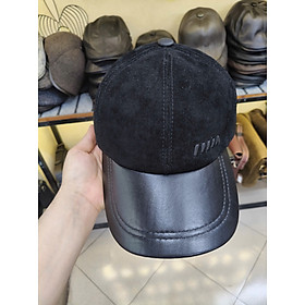 Nón nam da lộn BHY1981 Mũ da nam, mũ lưỡi trai. Hàng chuẩn đẹp
