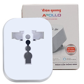 Hình ảnh Phích cắm thông minh Điện Quang Apollo ĐQ SP1.1 01 Wifi (Kiểu 1 lỗ, sử dụng wifi)