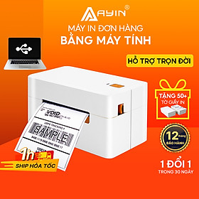 Mua Máy In Nhiệt AYIN 368 - In Đơn Hàng TMĐT  Hóa Đơn Vận Chuyển  Tem Nhãn Mã Vạch  Phiếu Gửi  Logo Không Cần Mực  Bill Thanh Toán  Mini Code  Bar Code - Phiếu Dán Có Thể Dán Ngay - Kết Nối USB - Hàng Nhập Khẩu