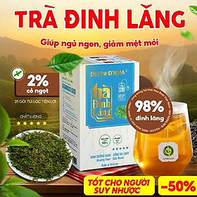 Trà Đinh Lăng Sunbeleaf - Giảm Đau Bụng Kinh, Giảm Co Thắt Dạ Dày, Giảm Đầy Hơi, Ợ Hơi - Hộp 25 Gói Túi Lọc