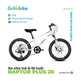 Xe Đạp Trẻ Em Goro Bikes Raptor Plus 20 - Bánh 20 inch 6-10 Tuổi Cao