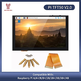 BIGTREETECH PITFT50 V2.0 Màn hình cảm ứng 5 inch Màn hình LCD Octoprint điện dung cho Raspberry Pi 4/3 3B /2B Bộ phận máy in 3D TFT50