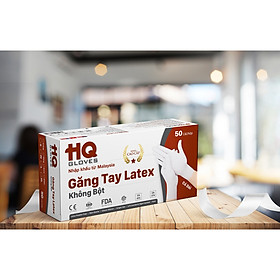 Mua Găng Tay Latex Không Bột HQ Gloves - XL - Kem