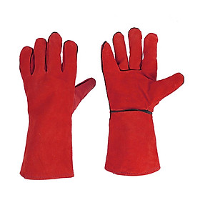Welding Gloves Heat Insulation Gloves Leather High Temperature Proof Gloves Outdoor Camping Picnic BBQ Cooking Baking Fireplace Animal Handling Gloves