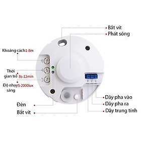 Mua Cảm biến chuyển động Radar tự động tắt đèn  khử khuẩn covid khi có chuyển động... các thiết bị điện # cần tự động tắt