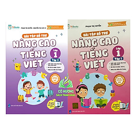Sách - Combo Bài tập bổ trợ nâng cao Tiếng Việt Lớp 1- Tập 1 + 2 - MC