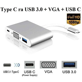 Cáp Chuyển Type-C ra USB 3.0, VGA, Type-C